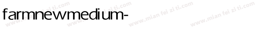 farmnew medium字体转换